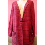 Kabátik červený na sponu